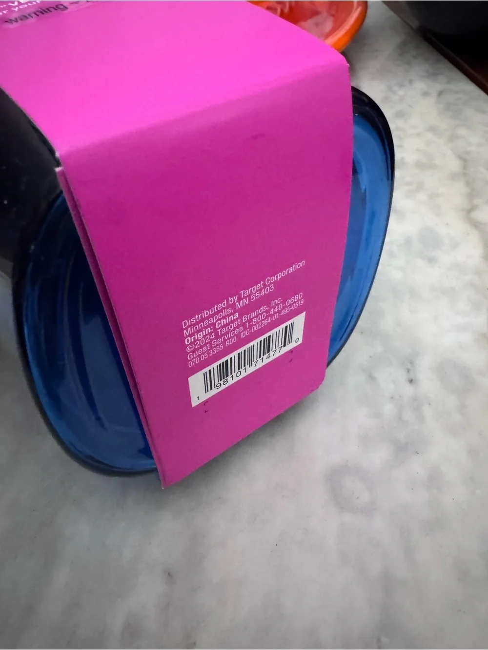 Tabitha Travel Snack Cup with Blue Lid